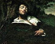 Gustave Courbet Wounded Man oil painting on canvas